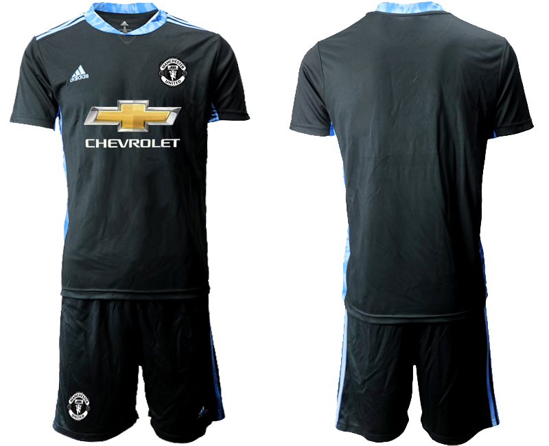 Men 2020-2021 club Manchester United black goalkeeper Soccer Jerseys->manchester united jersey->Soccer Club Jersey